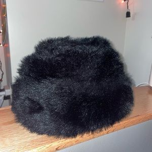 Furry winter hat
